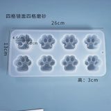 Octuple Cat Claw Silicone Mold for Epoxy Resin Crafting