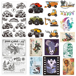 Off-Road Vehicle Clear Stamps for DIY Scrapbooking Monster Truck Silicone Seals