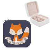 Oh For Fox Sake Jewelry Storage Box Organizer Travel Case Fox