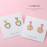 Oil Drop Polka Dots Heart DIY Charms 30pcs