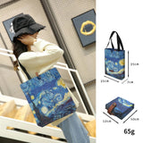 Oil Painting Bag Folding Gift Large Capacity Shopping Totes Ladies Shopping Bag