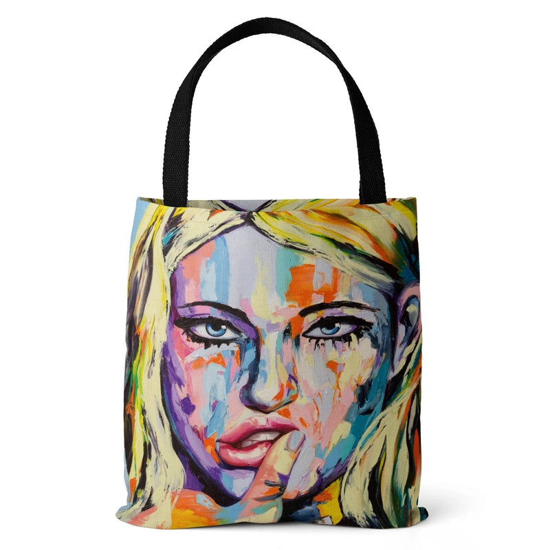 Oil Painting Bag Folding Gift Large Capacity Shopping Totes Ladies Shopping Bag