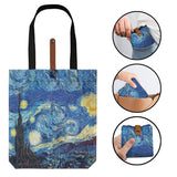 Oil Painting Bag Folding Gift Large Capacity Shopping Totes Ladies Shopping Bag