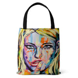 Oil Painting Bag Folding Gift Large Capacity Shopping Totes Ladies Shopping Bag