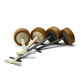 2 Pcs Solid Wood Earring Display Stand Round Bottom Jewelry Organizer