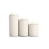 3pcs Beige&Dark Green PU Leather Ring Display Stand Jewelry Holder