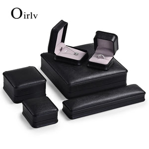PU Leather Jewelry Sets Box 18.5*19*4.5cm with Microfiber Jewelry Organizer Case