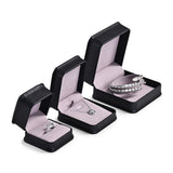 PU Leather Jewelry Sets Box 18.5*19*4.5cm with Microfiber Jewelry Organizer Case