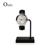 Black/Pink Metal Watch Display Stand with Acrylic Watch Storage Rack