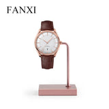 Black/Pink Metal Watch Display Stand with Acrylic Watch Storage Rack