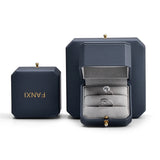 High-End Octagonal PU Leather Jewelry Box