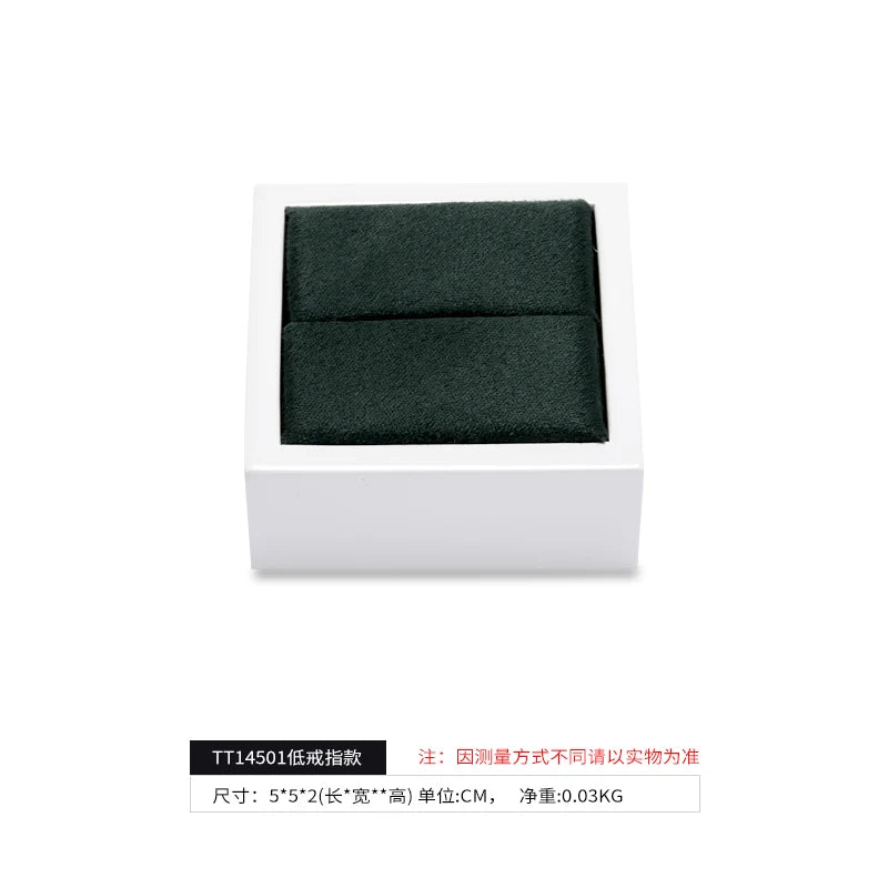 Luxury Dark Green Jewelry Display Set - Necklace Ring Bangle Watch