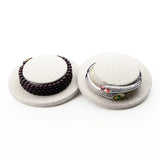 Linen Fabric Cream Bracelet Stand