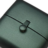 Green Leather Ring Pendant Bracelet Long Chain Jewelry Box