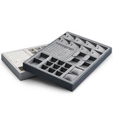 Microfiber&PU Leather Jewelry Organizer Tray for Earring Ring Necklace