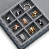 Microfiber&PU Leather Jewelry Organizer Tray for Earring Ring Necklace