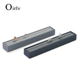 PU Leather Ring Display Stand 25*4*2.5cm Organizer Rack