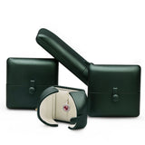 Green Jewelry Box Snap-fastener PU Leather Organizador Bracelet Display