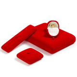 Velvet Jewelry Box Set Ring Necklace Organizer