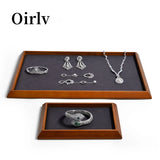 Wooden Stackable Jewelry Tray Organizer