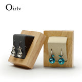 Wood Earring Display Stand Jewelry Holder Organizer