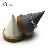 Tapered Bracelet Wooden Display Stand Jewelry Storage