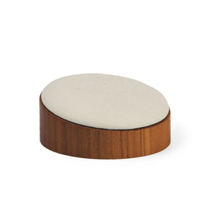 Diameter Earrings Display Stand Wood Microfiber Jewelry Organizer Holder