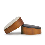Diameter Earrings Display Stand Wood Microfiber Jewelry Organizer Holder