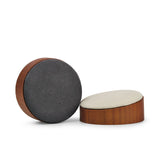 Diameter Earrings Display Stand Wood Microfiber Jewelry Organizer Holder