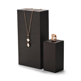 Brown Leather Pendant Bangle Stand