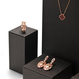 Brown Leather Pendant Bangle Stand