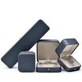 PU Leather Wedding Jewelry Box Set with Decorative Button