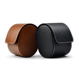 Two Layer Cowhide Wristwatch Box Jewelry Bag