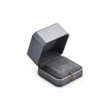 Leather Double Ring Couple Box Jewelry Holder