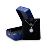 Snap Button Flannelette Leather Ring Case Pendant Box