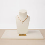 Beige Microfiber Jewelry Display Set for Necklace Earrings Ring