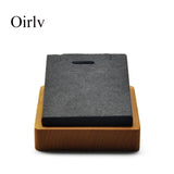 Solid Wood Display Stand Pendant Necklace Earrings Jewelry Counter