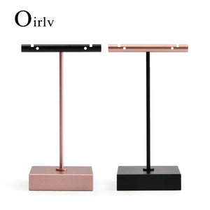 Metal T-Shape Earrings Display Stand Jewelry Organizer Rack