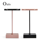 Metal T-Shape Earrings Display Stand Jewelry Organizer Rack