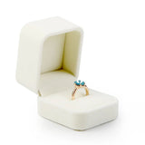Plush Women's Earring Box Couple Rings Jewelry Organizer