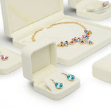 Plush Women's Earring Box Couple Rings Jewelry Organizer