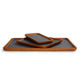 Wooden Jewelry Tray Organizer Solid Wood Stackable Plate