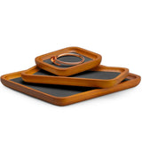 Wooden Jewelry Tray Organizer Solid Wood Stackable Plate