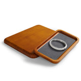 Wooden Jewelry Tray Organizer Solid Wood Stackable Plate