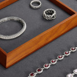 Stackable Solidwood Jewelry Tray for Storage and Display