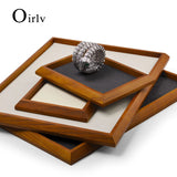 Stackable Solidwood Jewelry Tray for Storage and Display