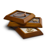 Wooden Ring Earrings Necklace Bracelet Watch Tray Jewelry Display Tray