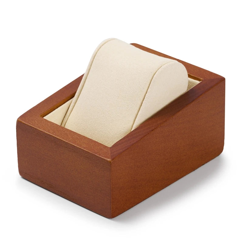 Wooden Watch Holder Solidwood Watch Stand for Wrist Watches Display Storage