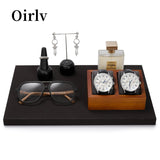 Wooden Watch Holder Solidwood Watch Stand for Wrist Watches Display Storage