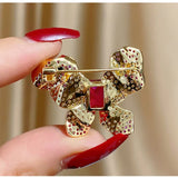 Shining Zircon Butterfly Brooch Pins Fashion Accessory Elegant Ornament